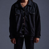 "Dolby" Synth Suede Jacket (Black)