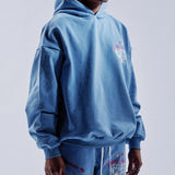 "Cry Later" Hoodie (Clay Blue)