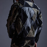 "Pantages" Argyle Camo Trucker Jacket (Black Camo)