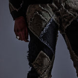 "Twain" Argyle Camo Pant (Black)