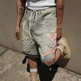 "Maria" Boro Denim Shorts