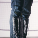 "Emma" Curtain Fringe Denim (Blue Wash)