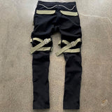 Newport Strapped Cargo Pants (Black)
